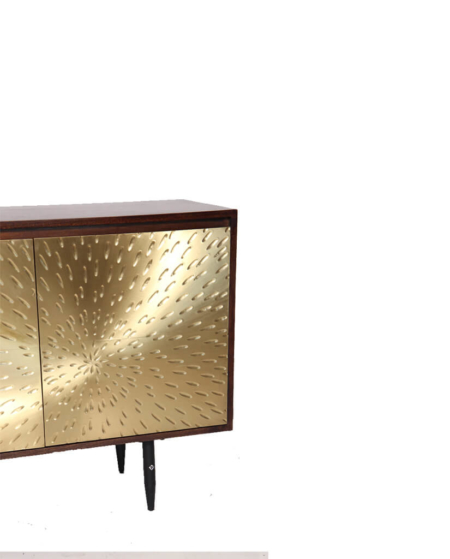 Gold Wood Credenza