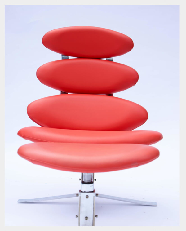 Abstract Red Plastic Chair