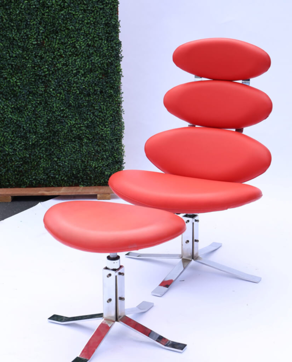 Abstract Red Plastic Chair