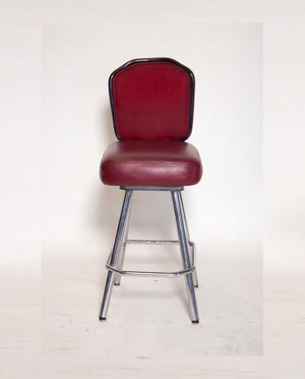 Red Vintage Casino Barstool