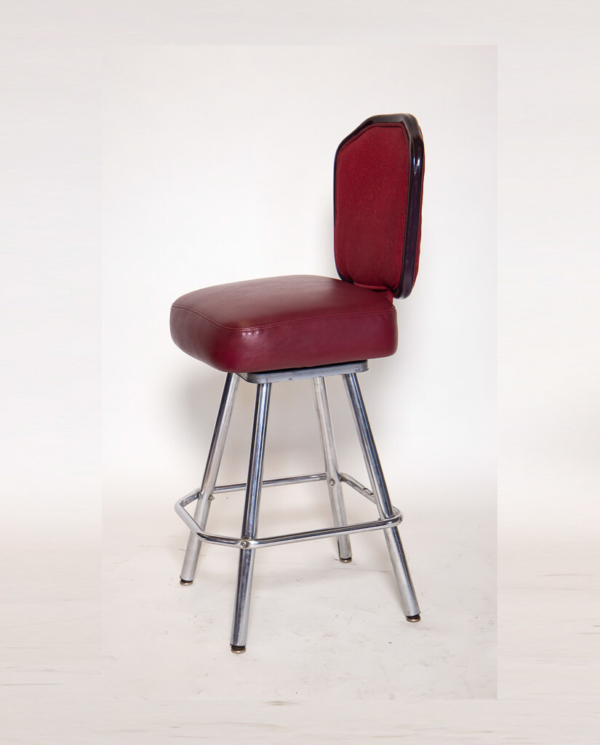 Red Vintage Casino Barstool