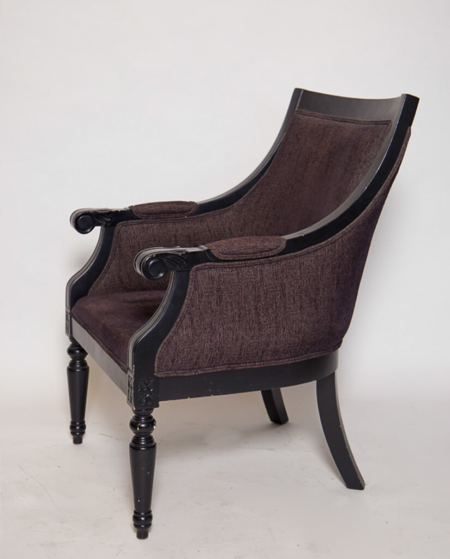 Dark Brown Vintage Armchair