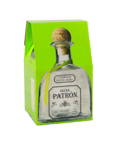Patrón Silver Tequila 100% Agave Mexico 1.75 ltr