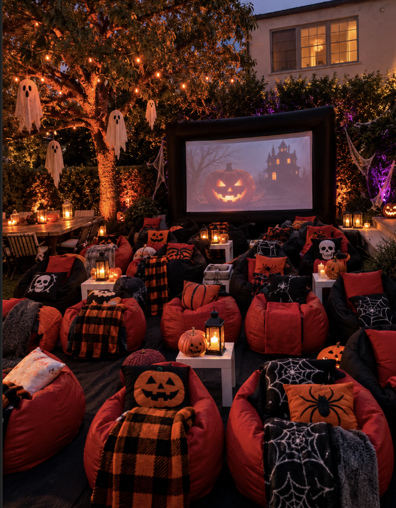 Halloween movie night details